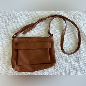 Universal Thread Cognac Brown Crossbody Bag with Adjustable Strap